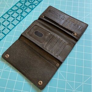 Harley Davidson Leather Tri-fold Wallet